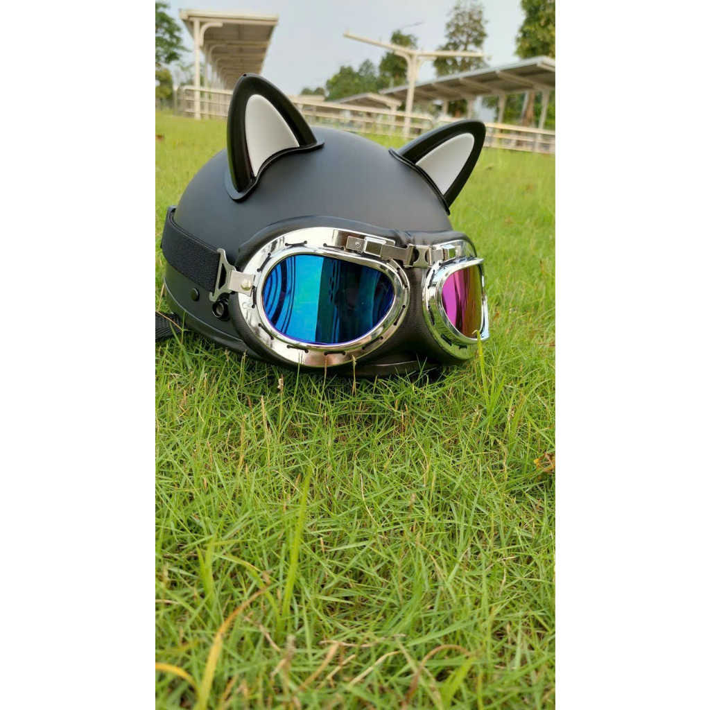 Phụ kiện gắn mũ bảo hiểm: Tai mèo,Tai gấu vào hoa