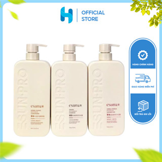 Bộ Dầu Gội Xả Thảo Dược, Sữa Tắm dưỡng làm mềm da Hãng Nội Địa Trung Esun.Pro 2400ml