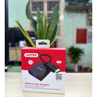 Cáp chuyển Hdmi sang Vga Unitek ( Y 6333), hàng chính hãng fullbox , bảo hàng 18 tháng , 1 đổi 1 nếu lỗi
