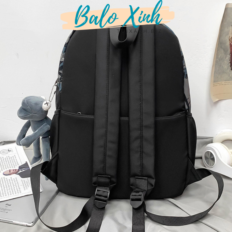 Balo đi học nam nữ cá tính balo unisex độc đáo thể thao cá tính siêu ngầu  nhiều ngăn chống thấm nước BLX01
