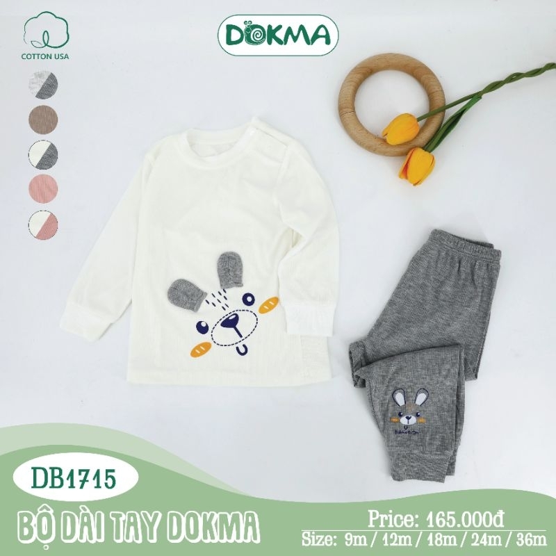 Bộ dài tay Judoby, Dokma bé trai, bé gái 9-36M JB496, DB1715