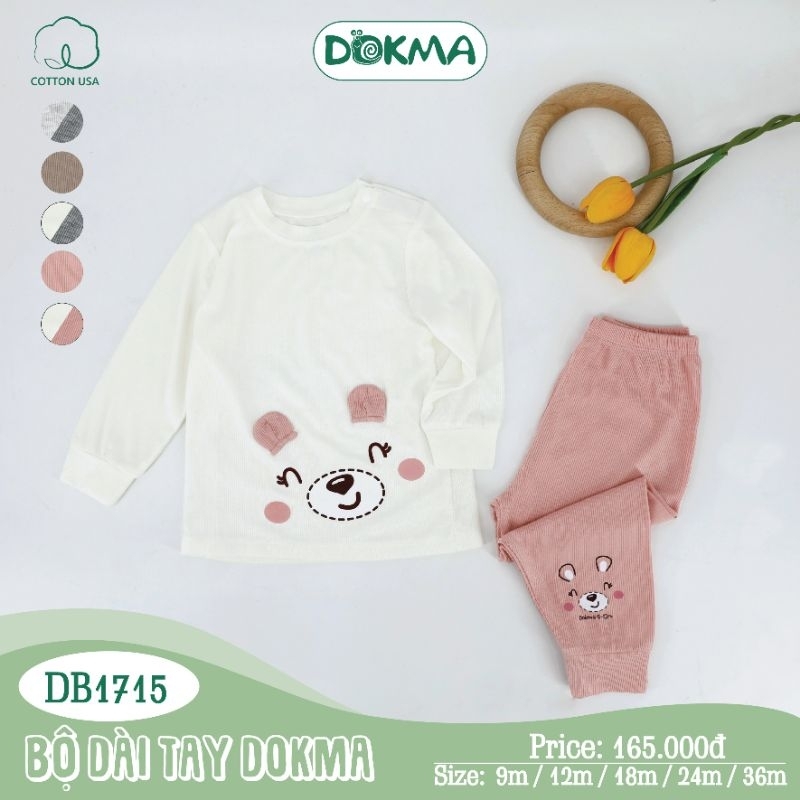 Bộ dài tay Judoby, Dokma bé trai, bé gái 9-36M JB496, DB1715