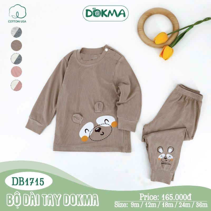 Bộ dài tay Judoby, Dokma bé trai, bé gái 9-36M JB496, DB1715