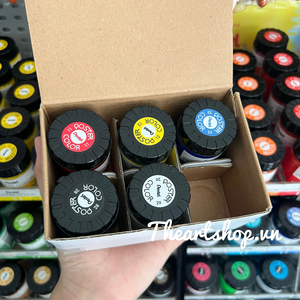 Bộ màu bột PENTEL Poster Color 30ml THEARTSHOP
