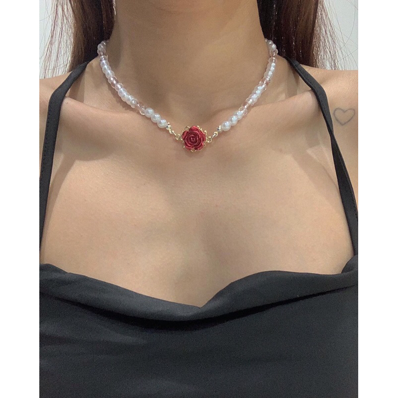 Vòng cổ hoa hồng rose necklace
