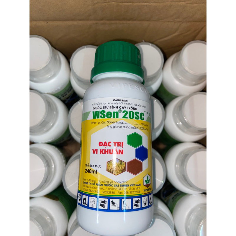 VISEN 20SC (Saisentong 20g/L) chai 240ml cty VIPESCO Vi Khuẩn vàng lá cháy lá lép vàng lép đen