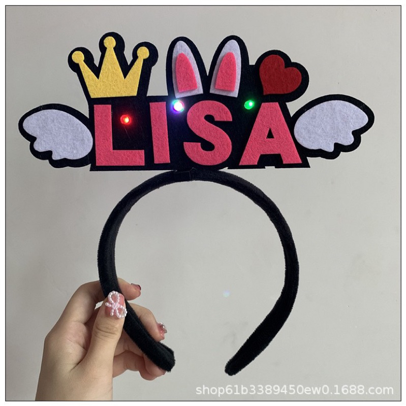 Gậy Đèn, Cài Tóc Đèn Phát Sáng Cổ Vũ BLACKPINK Xinh Xắn