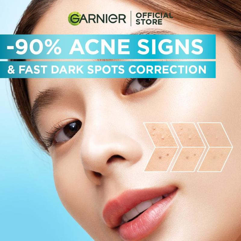 Sample Garnier Bright Complete Anti-Acnes Booster Serum 4% [Niacinamide, BHA, AHA, Vitamin C] 7.5ml