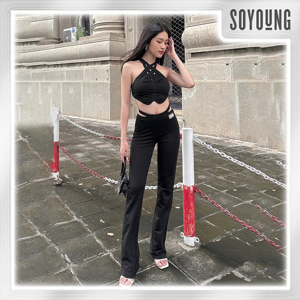 Set đồ nữ cá tính sang chảnh KAYLIN chất liệu cotton SOYOUNG - ASY220305 - QSY220306