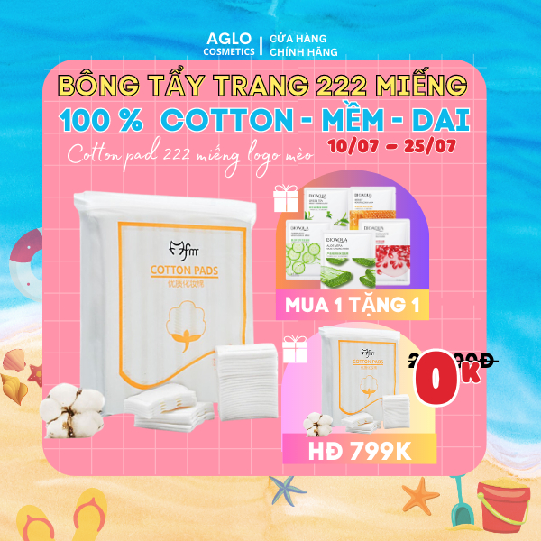 Bông tẩy trang 222 miếng, bông tẩy trang 222 miếng cotton pads