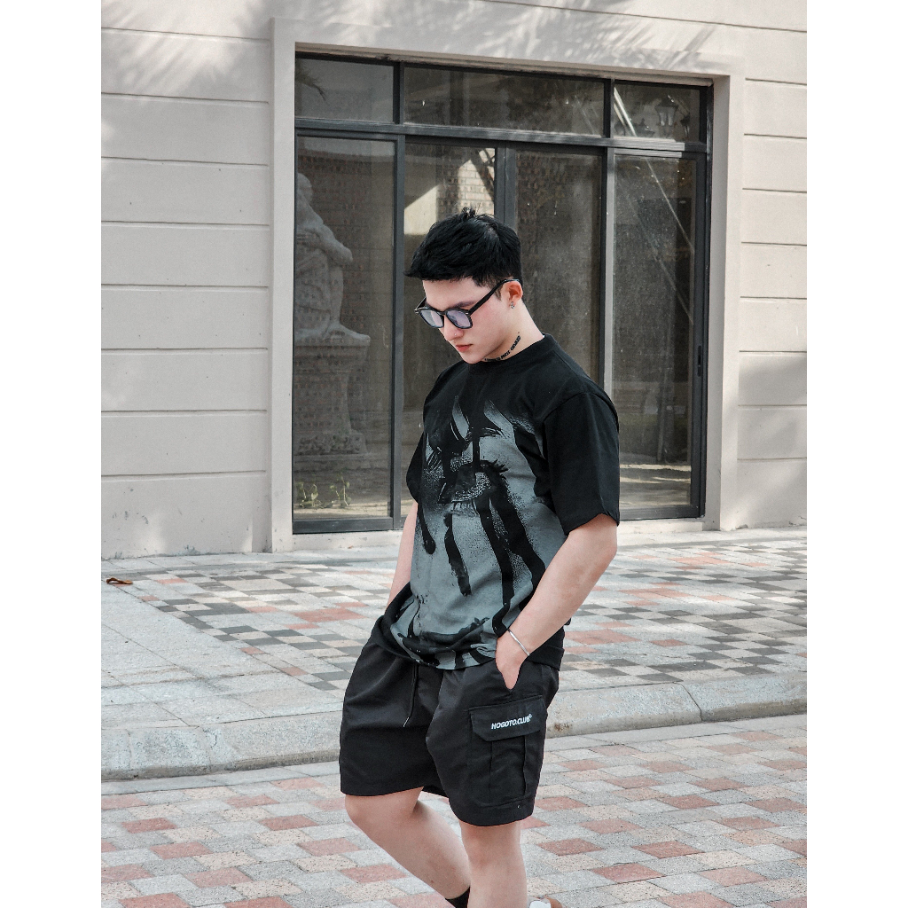 Áo thun Local Brand SAD FACE unisex 100% cotton - shop Hogotoclub - nam nữ from rộng oversize