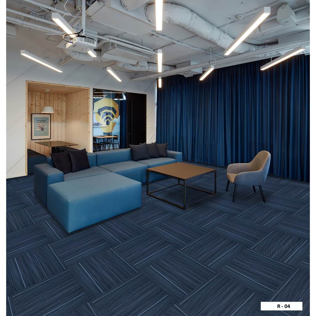 1 Thảm tấm 50x50 nỉ đế dẻo lót khách sạn phòng gym, quá rẻ