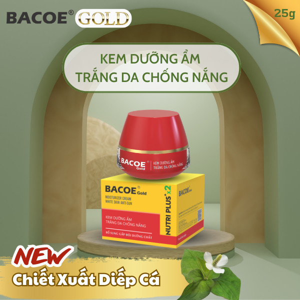 Kem Bacoe dưỡng ẩm, trắng da chống nắng 25g