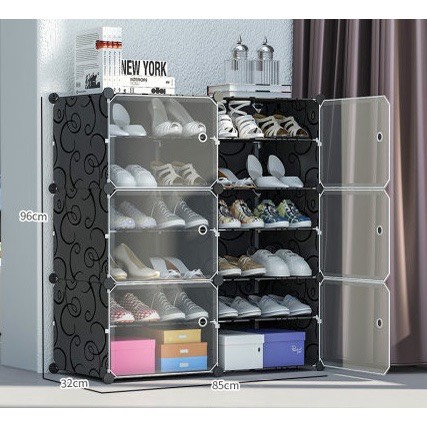 {Mã LIFE1511A giảm 10% đơn 50K] (XẢ KHO )TỦ GIÀY GHÉP THÔNG MINH 6 Ô 12 NGĂN  (TÙY CHON THEO MẪU)