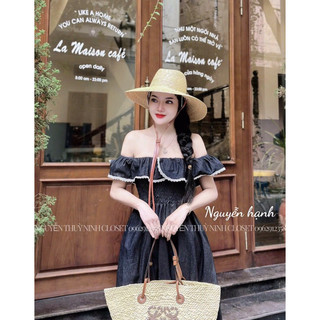 VÁY BÒ GIẤY TRỄ VAI