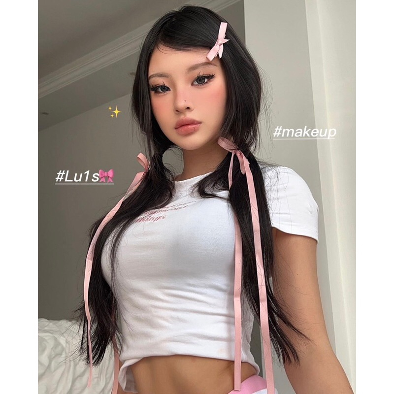 Kẹp tóc ruy băng 1 nơ phong cách Hàn PK45