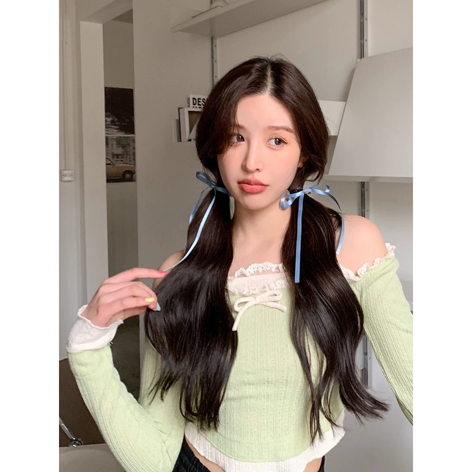 Kẹp tóc ruy băng 1 nơ phong cách Hàn PK45