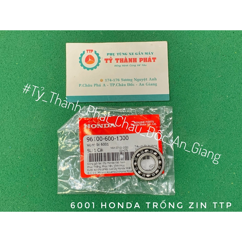 Vòng bi  6001 Honda trống zin 12*28*8