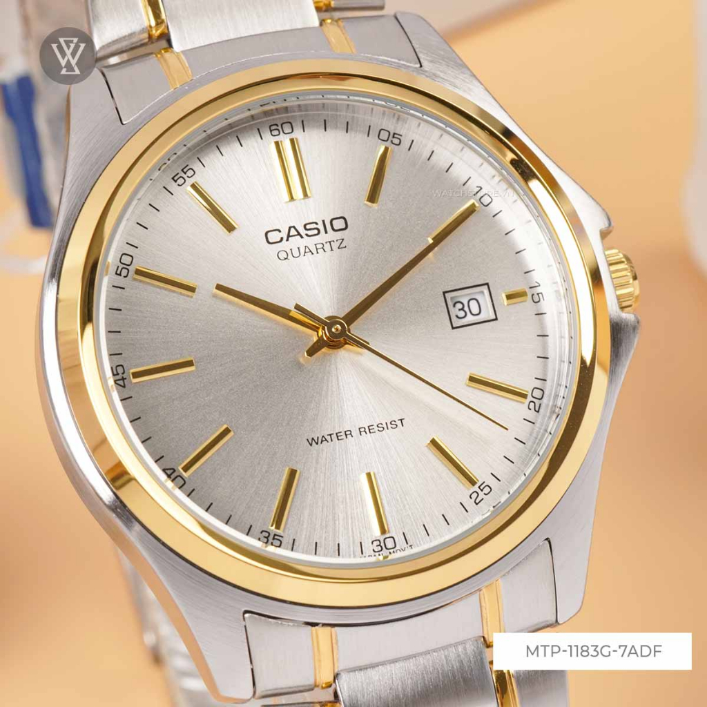 Đồng Hồ Quartz Nam Casio WATCHSTORE MTP-1183G-7ADF Thiết Kế Mặt Kính Khoáng 38.5mm, Dây Kim Loại Và Vỏ Thép Không Gỉ