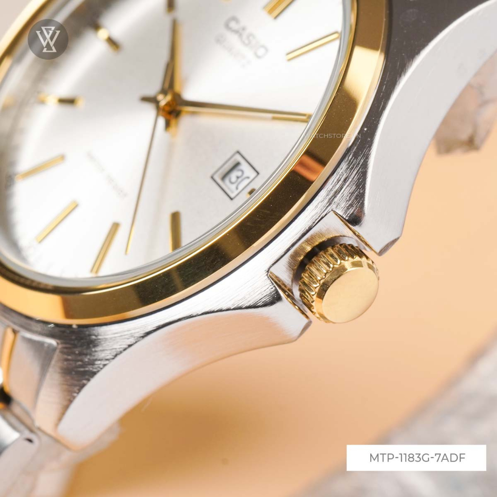 Đồng Hồ Quartz Nam Casio WATCHSTORE MTP-1183G-7ADF Thiết Kế Mặt Kính Khoáng 38.5mm, Dây Kim Loại Và Vỏ Thép Không Gỉ