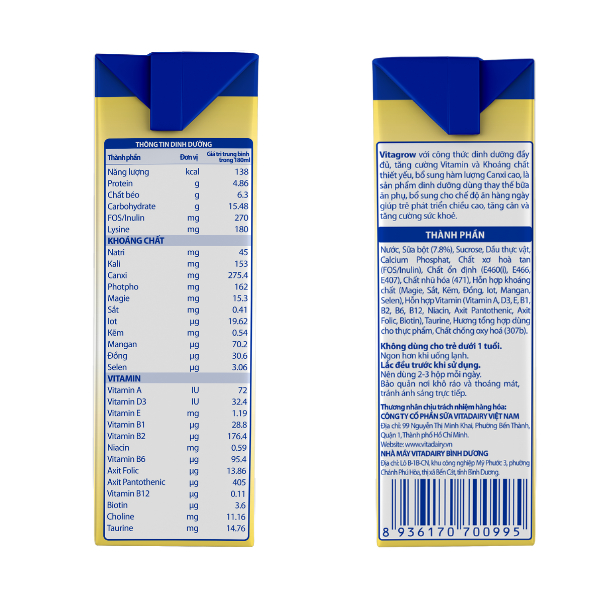 SBPS Vita Grow 180ml  - VitaDairy