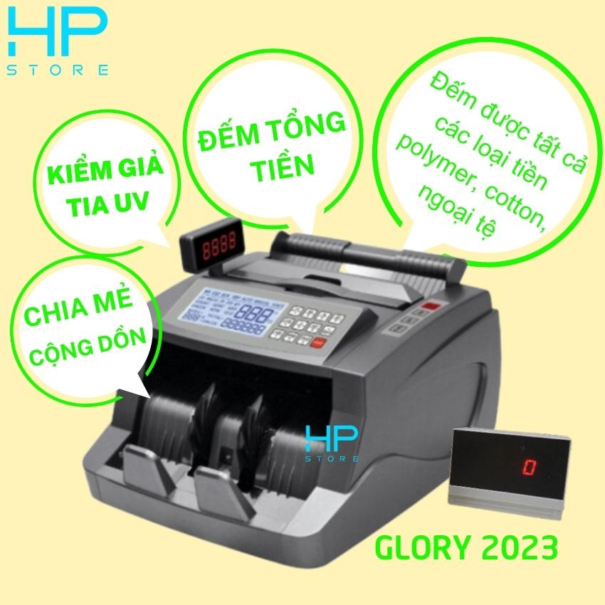 Máy đếm tiền cao cấp có chức năng đếm tống, phát hiện tiền giả bằng tia UV, đếm tất cả các loại tiền