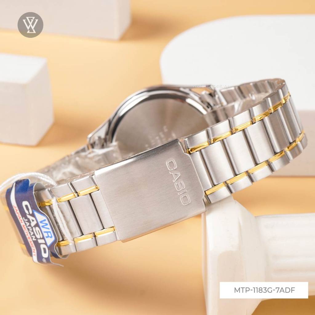 Đồng Hồ Quartz Nam Casio WATCHSTORE MTP-1183G-7ADF Thiết Kế Mặt Kính Khoáng 38.5mm, Dây Kim Loại Và Vỏ Thép Không Gỉ