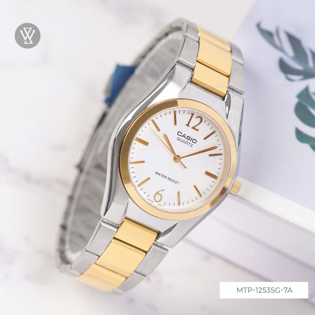 Đồng Hồ Quartz Nam Casio WATCHSTORE MTP-1253SG-7ADF Thiết Kế Mặt Kính Khoáng 40mm, Dây Kim Loại Và Vỏ Thép Không Gỉ