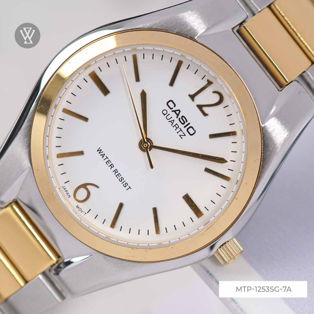 Đồng Hồ Quartz Nam Casio WATCHSTORE MTP-1253SG-7ADF Thiết Kế Mặt Kính Khoáng 40mm, Dây Kim Loại Và Vỏ Thép Không Gỉ