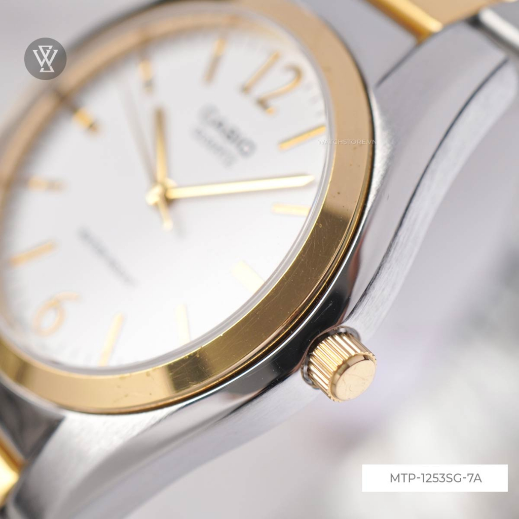 Đồng Hồ Quartz Nam Casio WATCHSTORE MTP-1253SG-7ADF Thiết Kế Mặt Kính Khoáng 40mm, Dây Kim Loại Và Vỏ Thép Không Gỉ