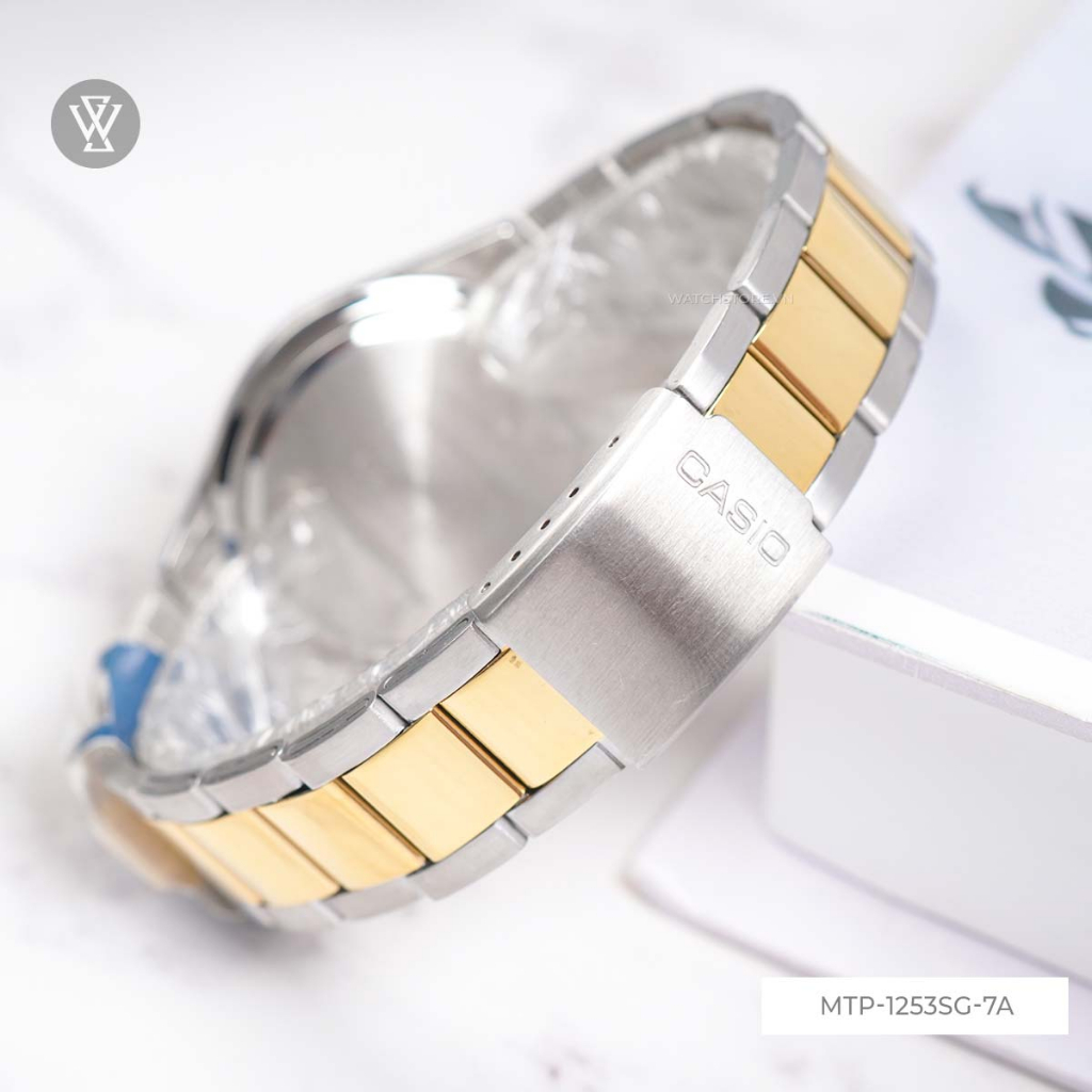 Đồng Hồ Quartz Nam Casio WATCHSTORE MTP-1253SG-7ADF Thiết Kế Mặt Kính Khoáng 40mm, Dây Kim Loại Và Vỏ Thép Không Gỉ