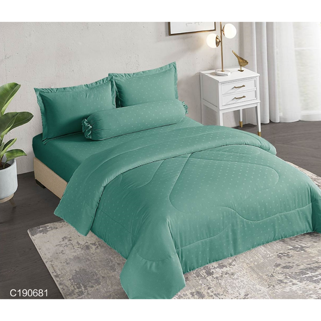 Bộ ga giường, áo gối kèm mền NIN House Classic Nhiều màu sắc, đủ kích thước màu trơn sang trọng