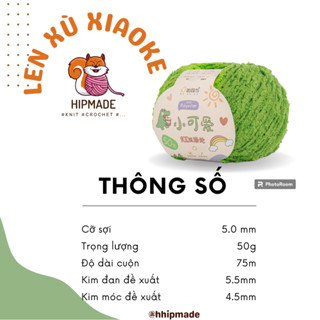 [MÀU MỚI] Len bông xù Xiaoke 50g