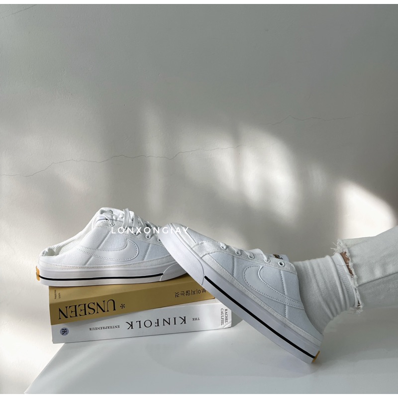 GIÀY THỂ THAO NIKEE COURT LEGACY MULE TRẮNG