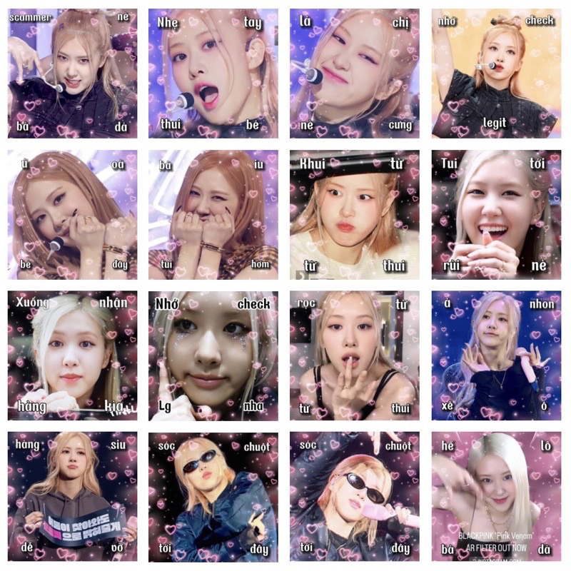Sticker niêm phong biểu tượng ROSÉ  - GUM KPOP STORE