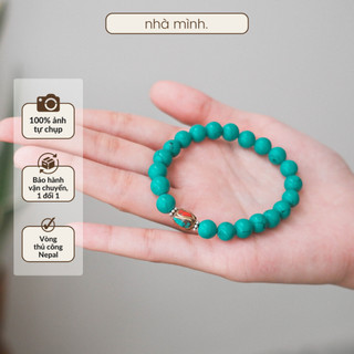 Vòng Tay Ngọc Lam Turquoise Nepal, Vòng Đeo Tay Thủ Công Nepal, Vòng Cổ Choker Ngọc Lam Turquoise
