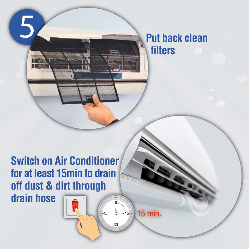 Chai Vệ Sinh Máy Lạnh 3 in 1 WD 40 Air Conditioner Cleaner Khử Khuẩn Vệ Sinh làm sạch Điều Hoà 331ml (Brand from USA)