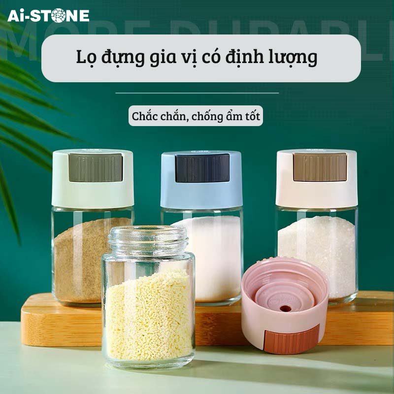 Lọ Đựng Gia Vị Bấm Nút Định Lượng Gia Vị, Hũ Đựng Gia Vị Dụng Bếp Thông Minh Tiện Lợi
