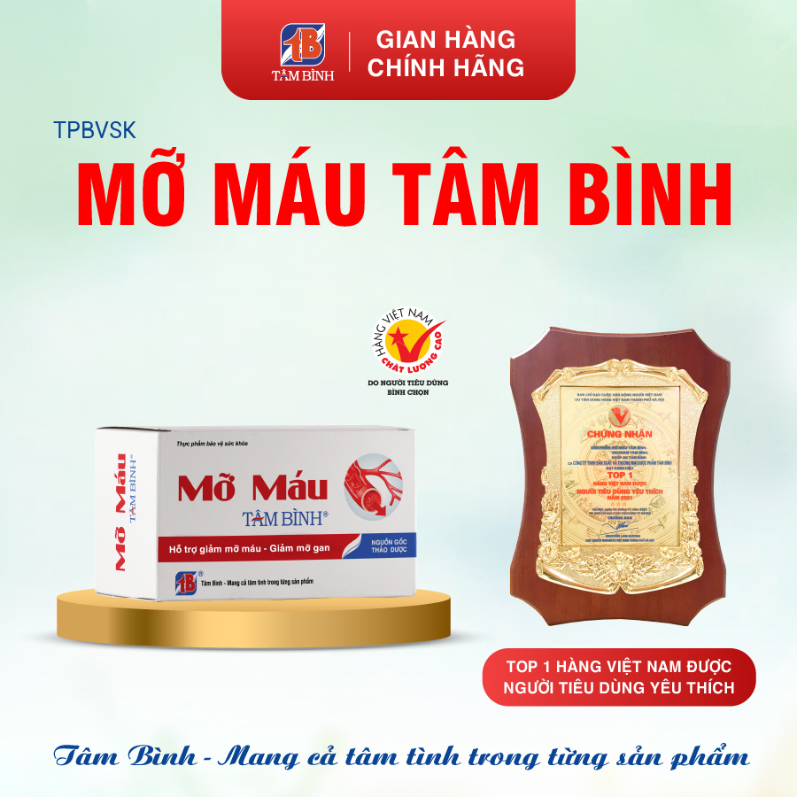 [Combo 9  Mỡ Máu Tâm Bình Tặng 1 Bổ Gan] , sản phẩm dành cho người mỡ máu cao, hỗ trợ giảm cholesterol và triglyceride