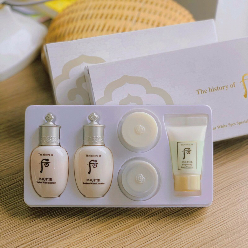 set whoo trắng mini 5 món dưỡng trắng