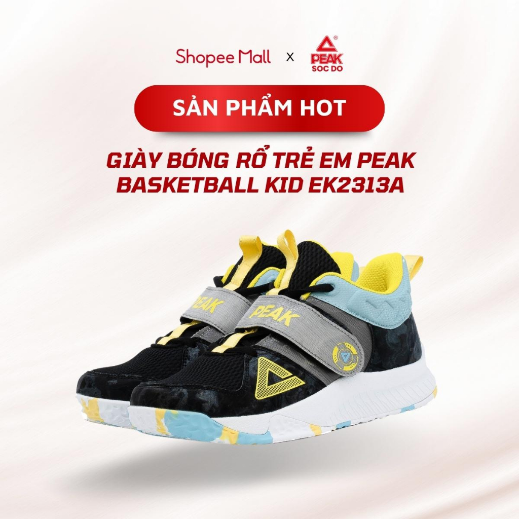 Giày bóng rổ trẻ em PEAK Sóc Đỏ Basketball KID EK2313A