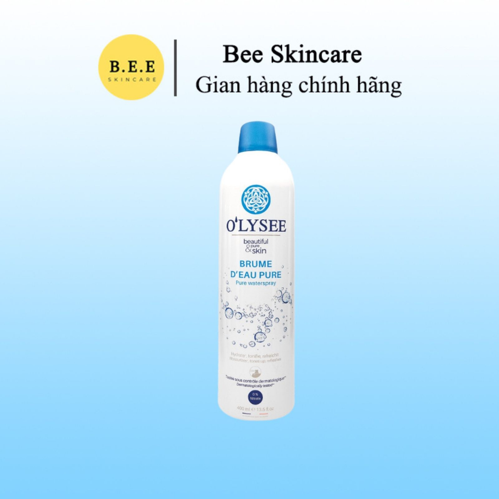 Xịt khoáng O'lysee Brume 400ml Pháp cân bằng, dịu da BeeSkincare