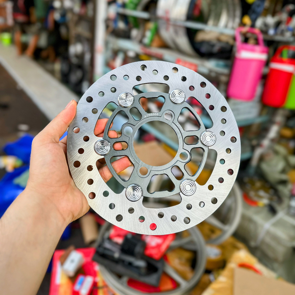 Đĩa BB Moto 3 220mm khoen inox 304 V1