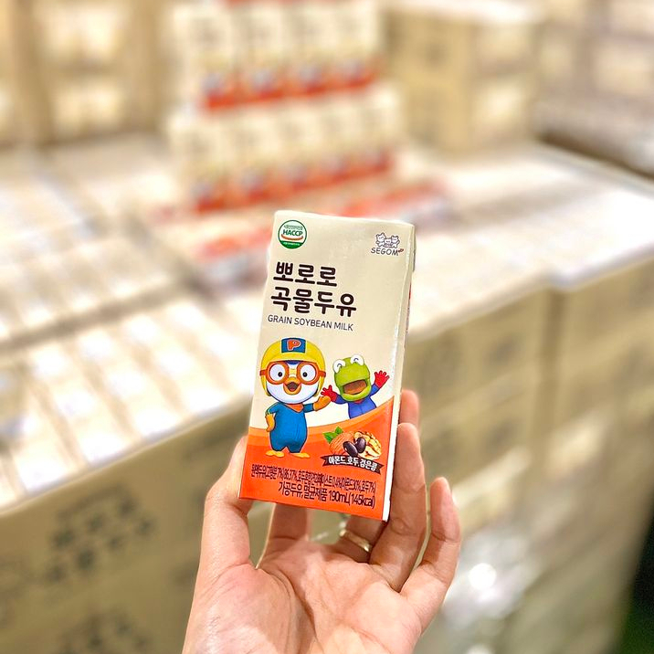 Combo 24 Hộp Sữa Hạt Dinh Dưỡng Pororo Hàn Quốc 190ml Cho Bé Từ 2 Tuổi