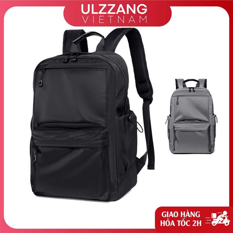 Balo đi học nam nữ Ulzzang basic chống nước, cặp túi sách laptop phong cách Unisex Hàn Quốc dành cho học sinh, sinh viên