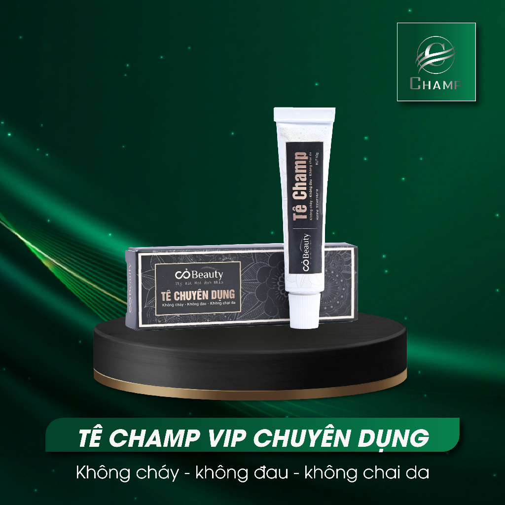 T.ê SPA, T.ê Phun Xăm CHAMP Khôn.g đau, khôn.g cháy t.ê nhập khẩu Hàn Quốc t.ê dùng cho mà.y, mô.i, mặt