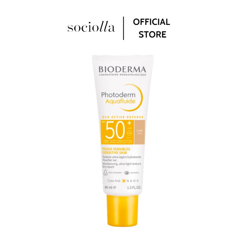 Kem Chống Nắng Giảm Bóng Nhờn Bioderma Photoderm Aquafluide SPF 50+ (Claire / Light) 40ml