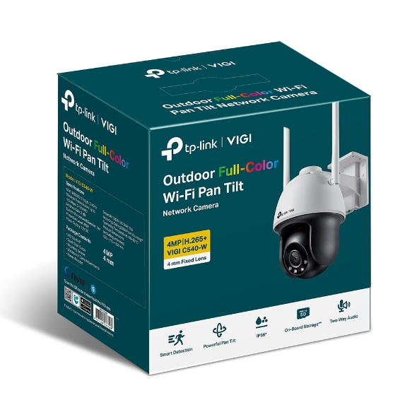 Camera IP WiFi TP-Link VIGI C540-W 4MP Ngoài Trời, Quay Quét 360 Độ, Đàm Thoại 2 Chiều