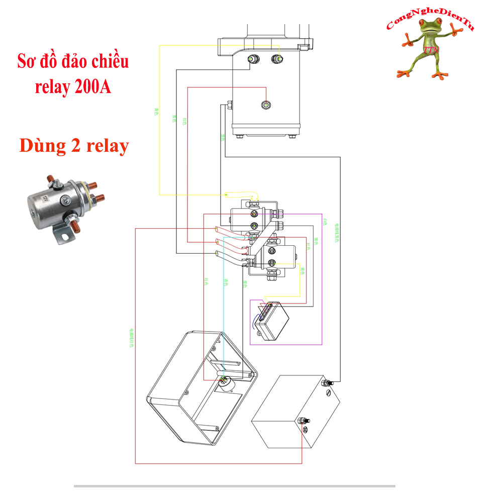 Relay tời 200A - 12V - 24V