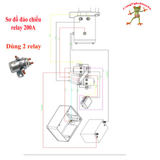 Relay tời 200A - 12V - 24V